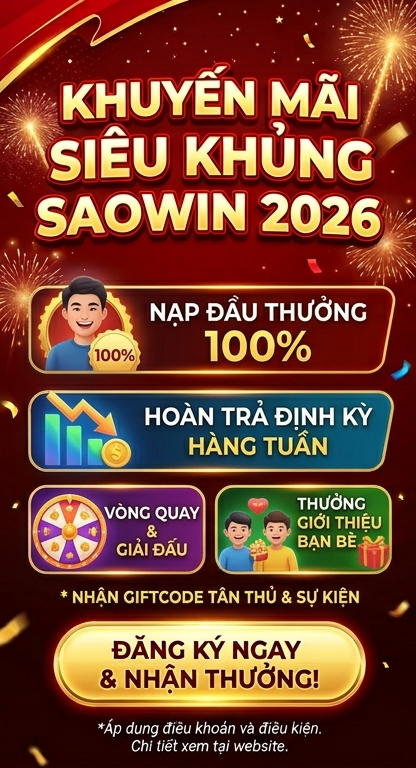 khuyến mại saowin 2026