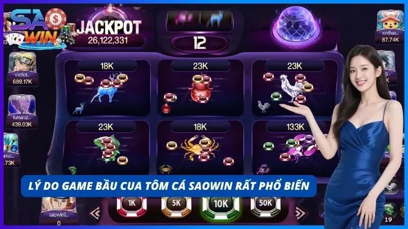 Lý do tựa game Bầu cua tôm cá lại rất phổ biến trong sân chơi cá cược tại cổng game