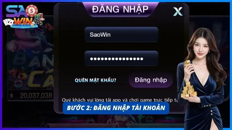 Thành viên truy cập vào tài khoản chỉ với 1 phút