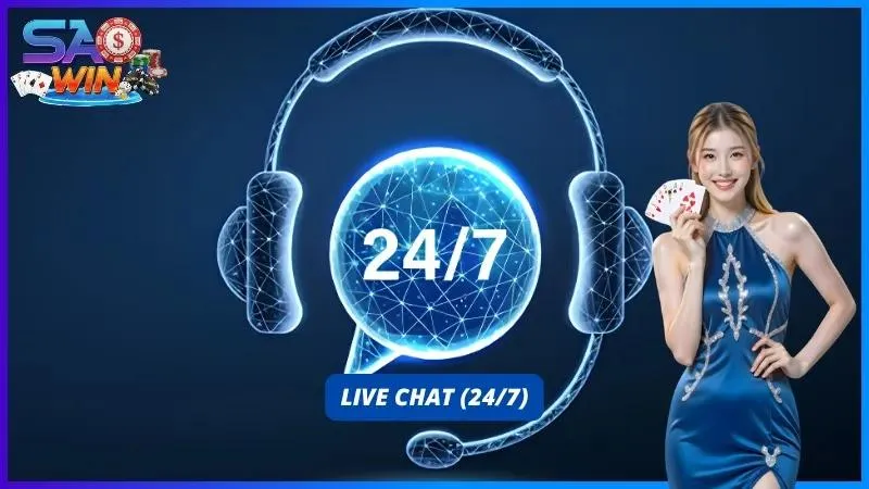 Người dùng sử dụng khung chat trên Live Chat