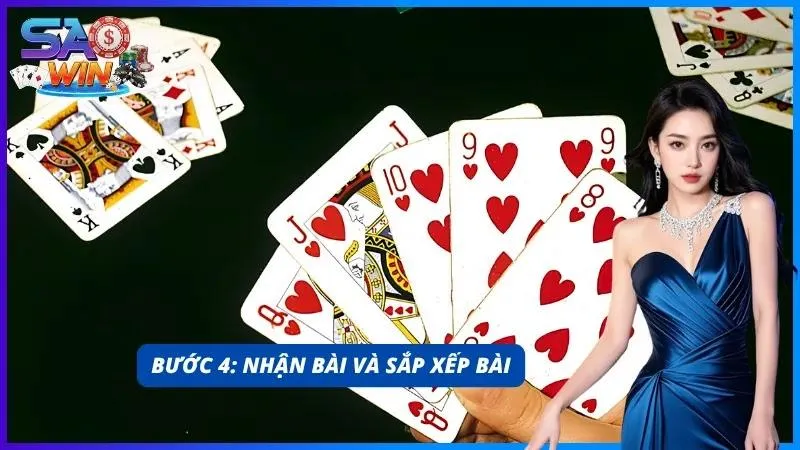 Giao diện ván bài vừa chia xong