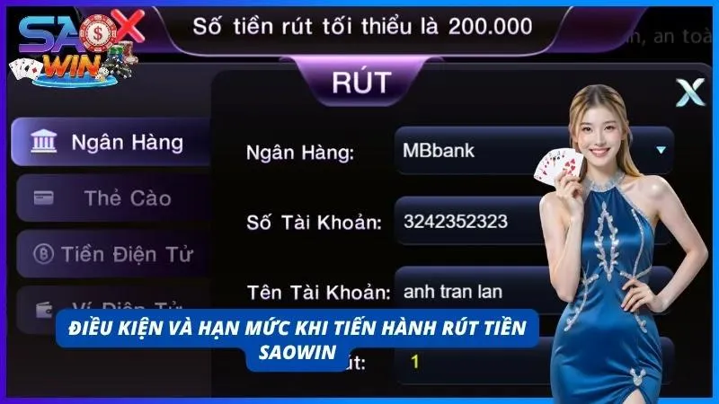 Các quy định về điều kiện khi giao dịch tại SAOWIN