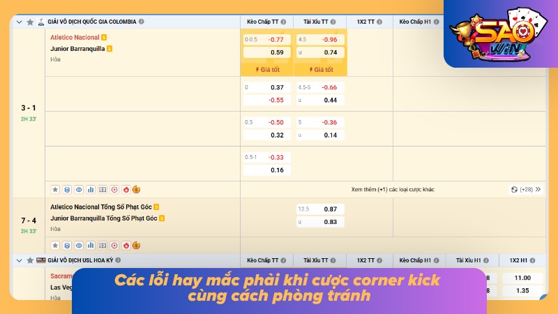 Kèo Phạt Góc - Sự Thật Về Tỷ Lệ Cược Ít Ai Chia Sẻ Cho Bạn 6 Các lỗi cần tránh khi soi và phân tích kèo phạt góc