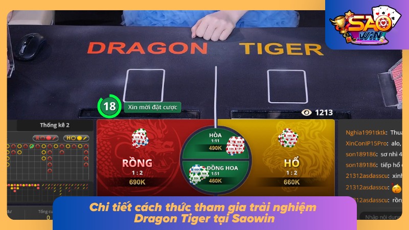 Dễ dàng tham gia cá cược rồng hổ chỉ với 4 bước cơ bản